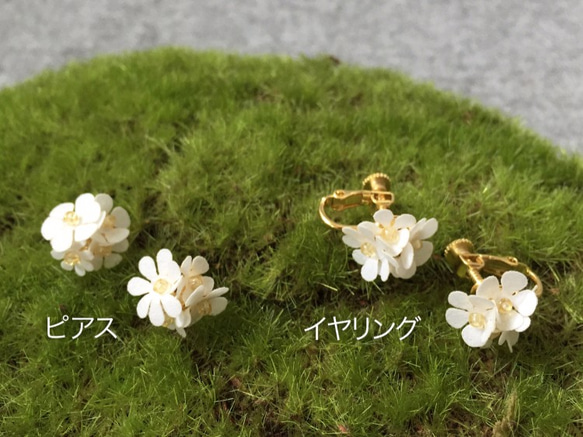 ピアス：Paper Flower Earrings No.2 4枚目の画像