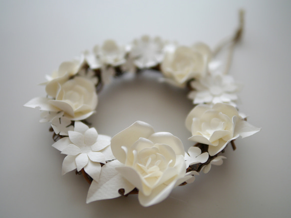 Paper Flower Wreath (Small) 2枚目の画像