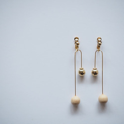 WOOD*METAL pierce/earring 3枚目の画像