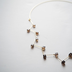 smoky quartz choker necklace [スモーキークォーツ] 1枚目の画像