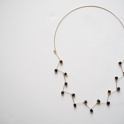 smoky quartz choker necklace [スモーキークォーツ] 2枚目の画像