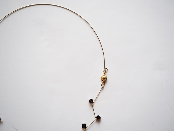 smoky quartz choker necklace [スモーキークォーツ] 4枚目の画像