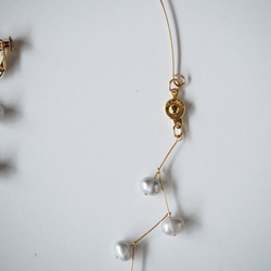 pearl asymmetry pierce/earring [SILVER] 3枚目の画像