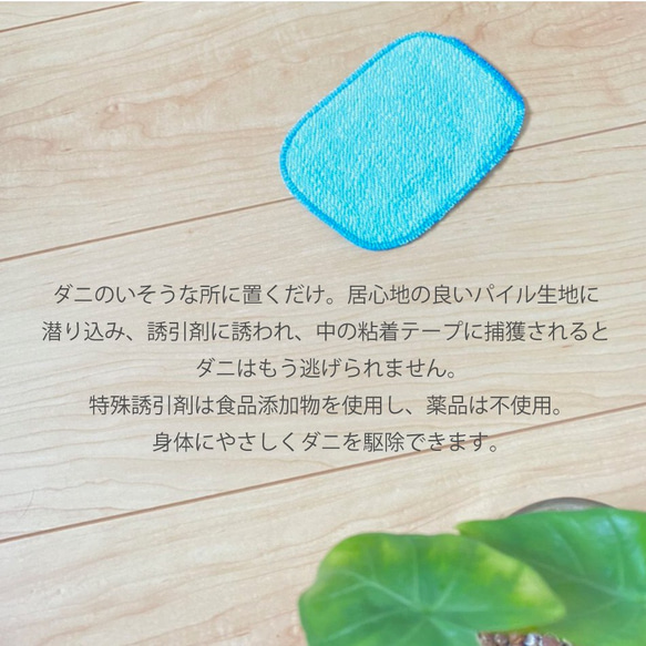 送料無料 安心の日本製 10枚セット とっても綺麗な水色！ 10枚入のダニ捕獲シートV ブルー色 日本製 送料無料 7枚目の画像