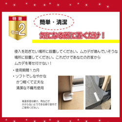 ムカデちゃんアウト10個入 日本製 送料無料 100％天然成分 効果長持約1か月 国産 殺虫剤不使用 効果実証済み 日本 7枚目の画像