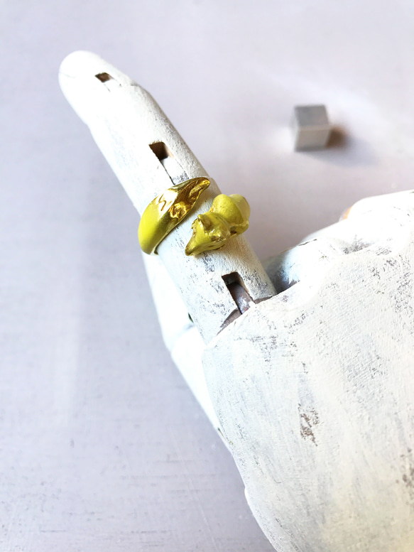 巻きつき狐リング 4枚目の画像