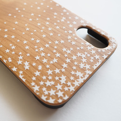 Twinkling Stars★　ウッドケース　iPhone14 iPhone13 iPhone12 他機種対応 3枚目の画像