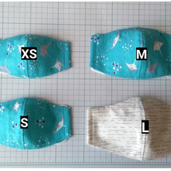 受注製作　生地持ち込みオーダー立体マスク２枚 2枚目の画像