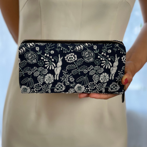 ミナペルホネン celebrate 長財布 ハンドメイド セレブレイト