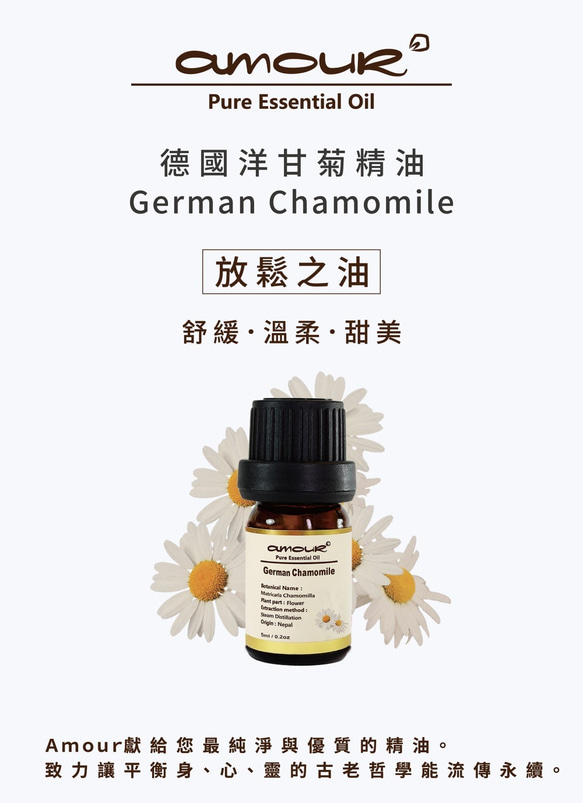 Amour 德國洋甘菊精油 German Chamomile 5ml 第3張的照片