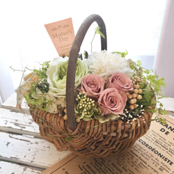 クリスマスキャンドルフラワーアレンジ♡ベルベットローズの