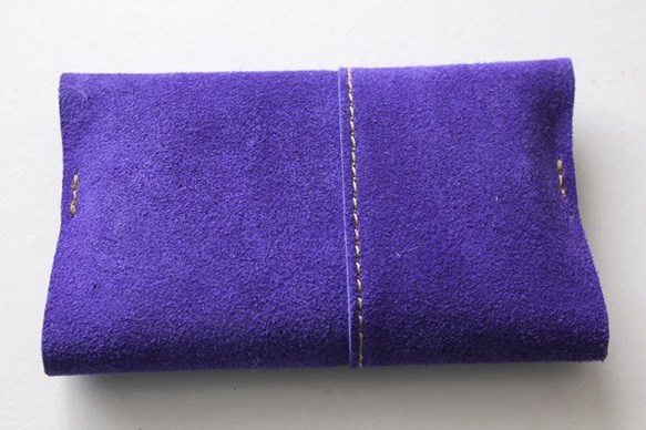 麂皮紙巾盒/紫色 第3張的照片