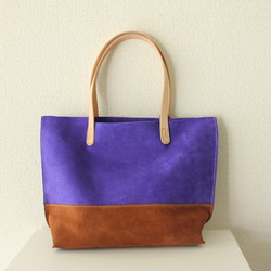 絲絨的手提包/醇厚的紫色 第4張的照片