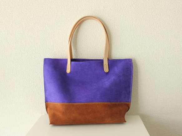 絲絨的手提包/醇厚的紫色 第4張的照片