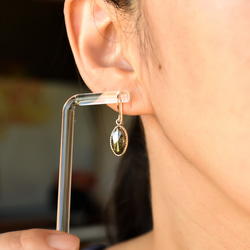 Ombre Diamond Earrings Long Oval 3枚目の画像