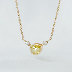 littlest bouquet Diamond Necklace Yellow lily 6枚目の画像