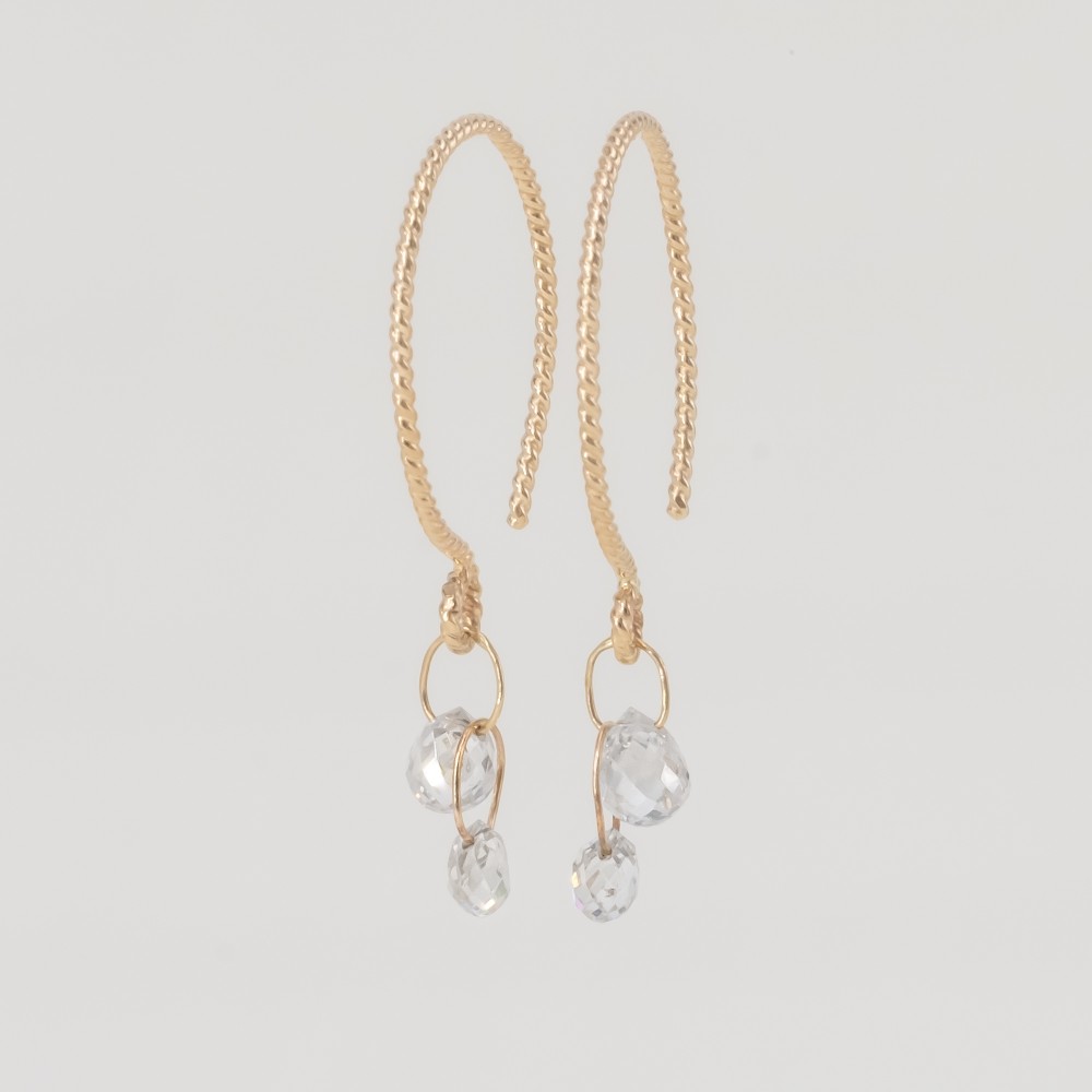 Dew Drops Diamond Earrings