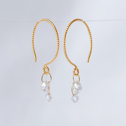 Dew Drops Diamond Earrings 3枚目の画像