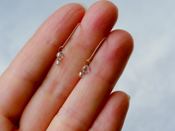 Dew Drops Diamond Earrings 4枚目の画像