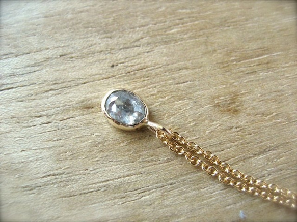 Diamond Oval Necklace 1枚目の画像