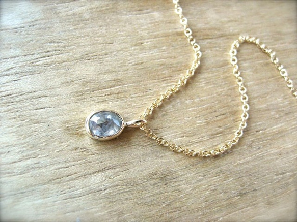 Diamond Oval Necklace 2枚目の画像
