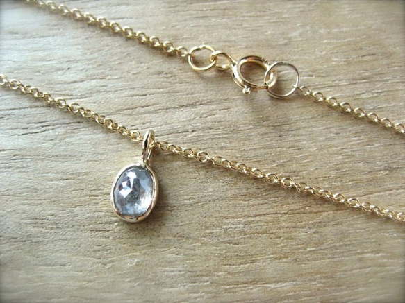 Diamond Oval Necklace 4枚目の画像