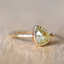 Misty Wood Drop Diamond Ring 4枚目の画像