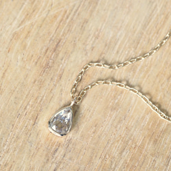 Old Rose Cut Drop Diamond Necklace 2枚目の画像