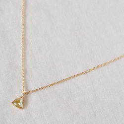 Champagne Yellow Diamond Necklace 3枚目の画像