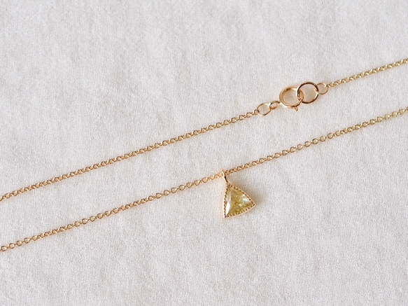 Champagne Yellow Diamond Necklace 4枚目の画像