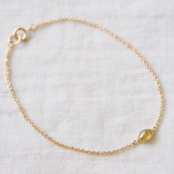 Lemon Yellow Marquise Diamond Bracelet 3枚目の画像