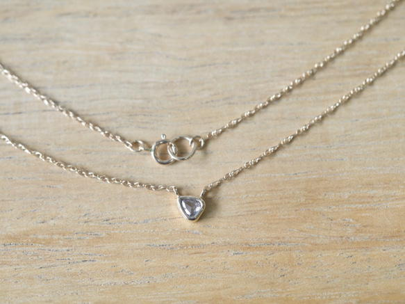 Old Rose Cut Drop Diamond Choker 5枚目の画像