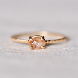 Peach Rose Diamond Ring 1枚目の画像