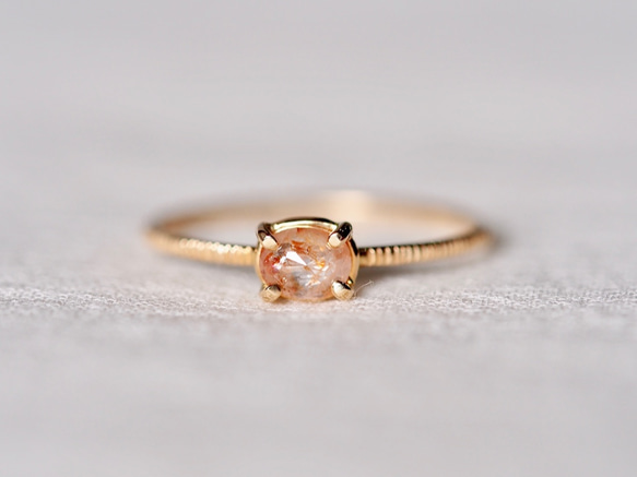 Peach Rose Diamond Ring 1枚目の画像