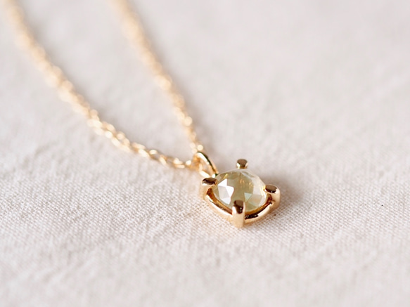 Water Lily Diamond Necklace 2枚目の画像
