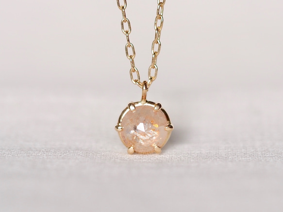 Pink Marble Diamond Necklace 1枚目の画像