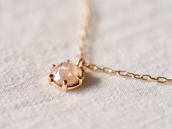 Pink Marble Diamond Necklace 2枚目の画像
