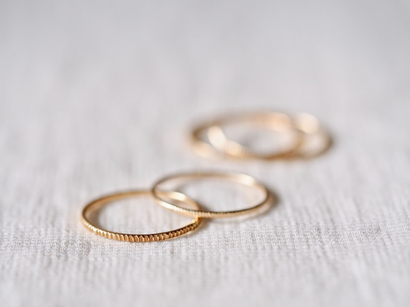 Milled Stacking Ring Fine 2枚目の画像