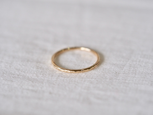 Hammered Stacking Ring Medium 2枚目の画像