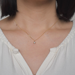 Pure drop diamond necklace 4枚目の画像