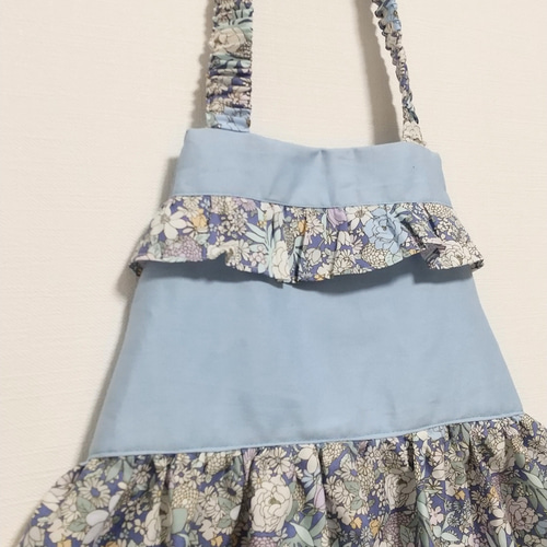 専用♡キッズエプロン＊花柄×ライトブルー＊ エプロン m's