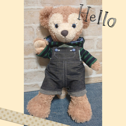 ダッフィー 用コスチュームパーカー、サロペット