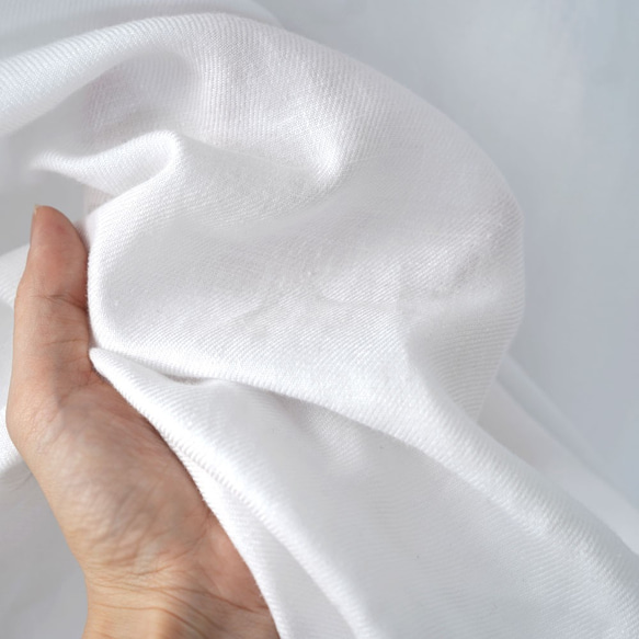 【wafu premium linen】比翼仕立て スタンドカラーシャツ 長袖シャツ/ホワイト t030a-wht3 5枚目の画像