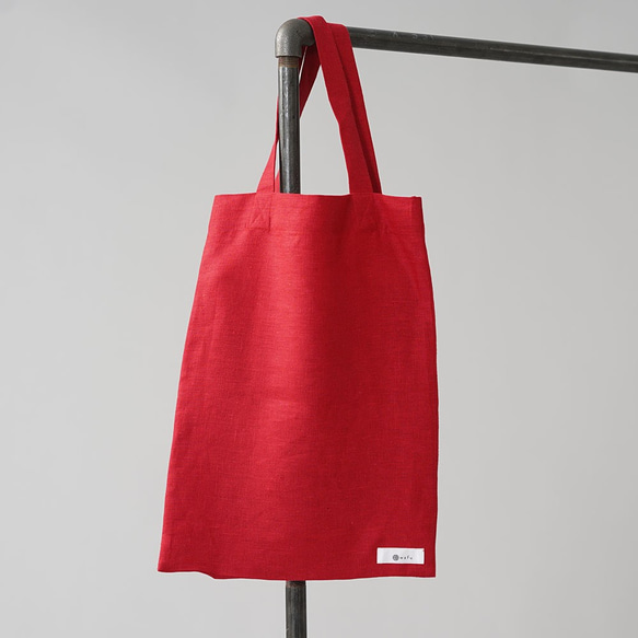 【Wafu】中厚麻布包包包環保包/紅z013b-red2 第1張的照片