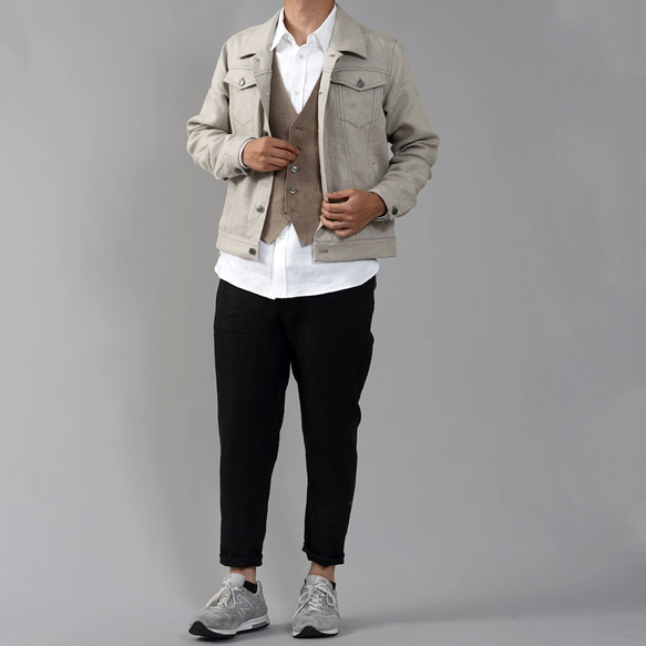 [Wafu premium] [定做] G Jean Unisex Tracker Jacket / Flux h051b-fl 第2張的照片