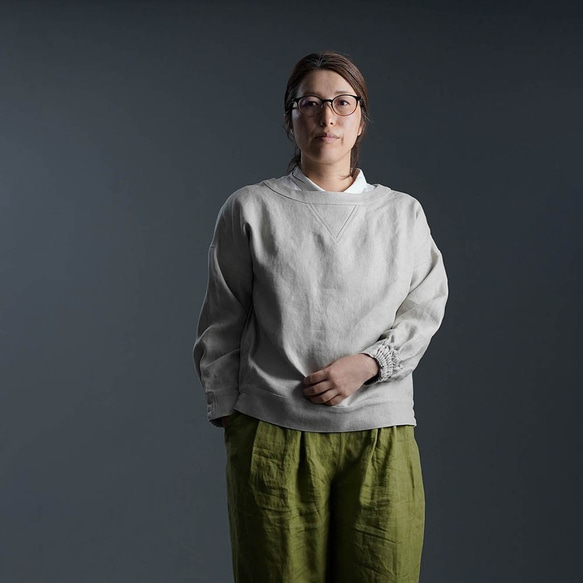 ☆wafu. プレミアムリネン リネンスウェット風 トップス wafu