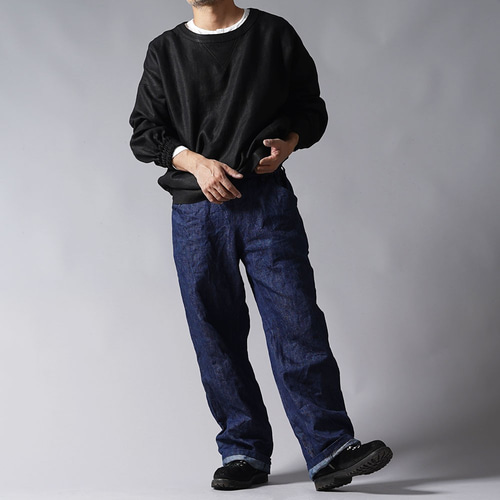 wafu プレミアム】【受注製作】Linen トップス リネントレーナー 