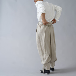 [Wafu] 亞麻 100% Ninja Pants ninja japan Unisex / Flax Natural b00 第8張的照片