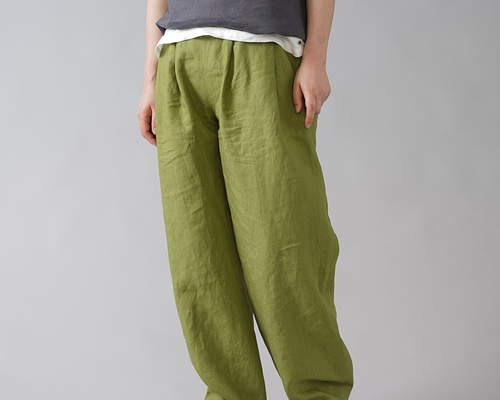 wafu 高密度リネン赤 キュロット ゴムウエスト wafu 高密度リネン赤 キュロット ゴムウエスト wafu 高密度