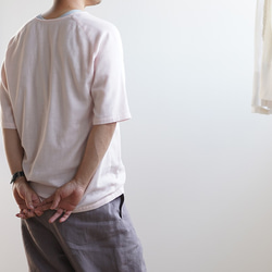 [試用產品！ ] Unisex Cotton W Gauze Tops T 卹#training / 粉色 t020m-pnk1 第3張的照片